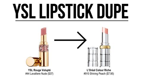 dupe ysl lipstick|lipstick dupe match.